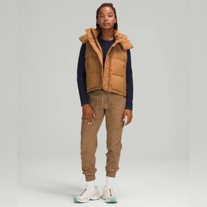 Lululemon Wunder Puff Crop Vest -Bold Beige- size 4